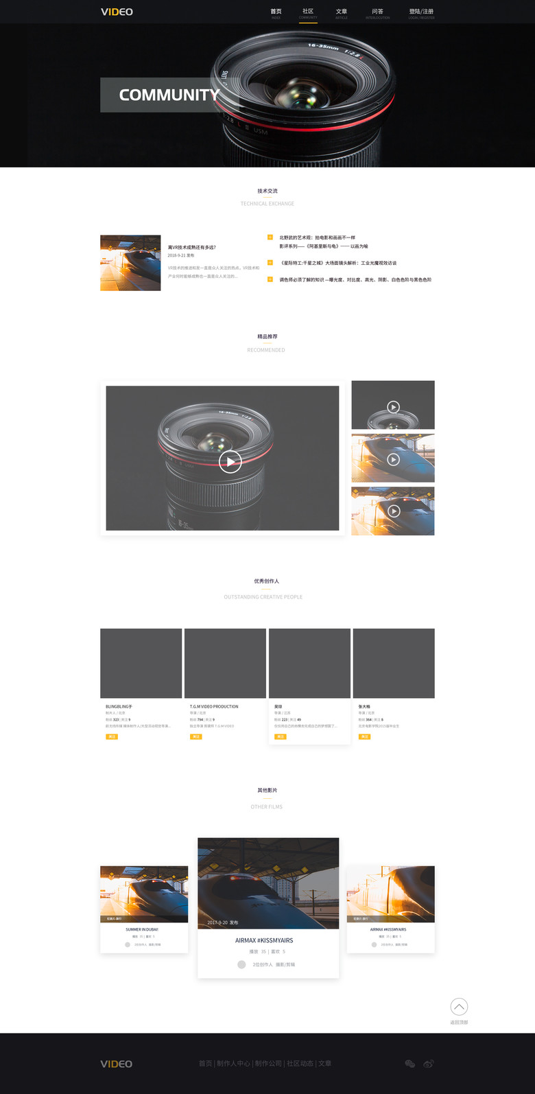 個人網頁設計模板免費下載 PSD格式、1920像素，編號27246377助力網站建設